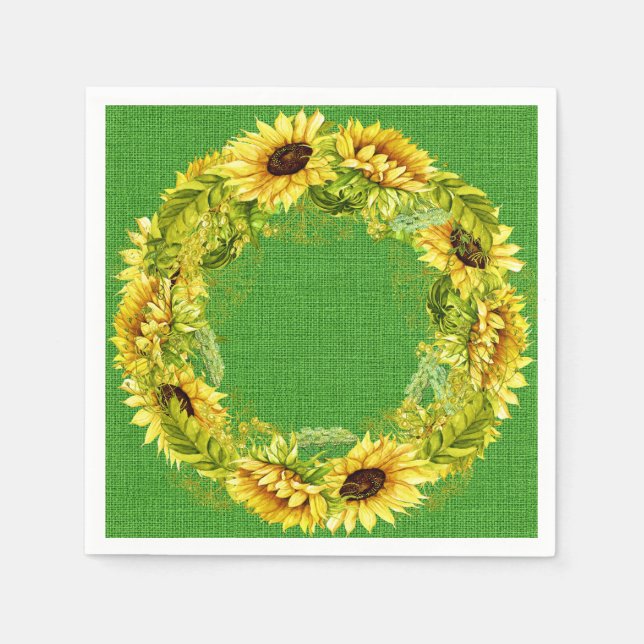 Sunflower Napkin (Front)