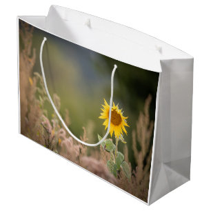 Sunflower Nature Photo Large Gift Bag
