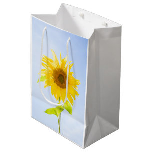 Sunflower Nature Photo Medium Gift Bag