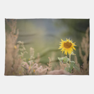 Sunflower Nature Photo Tea Towel