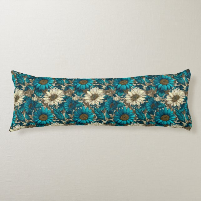 Sunflower Nature Rustic Decor Boho Sofa Body Cushion (Front)