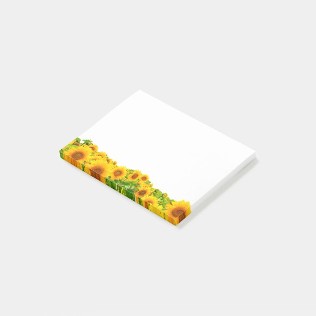 Sunflower Nature Theme Post-it Notes (Angled)