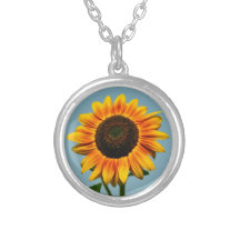 Sunflower necklace