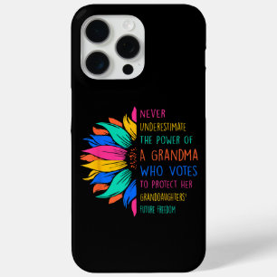 Sunflower Never Underestimate The Power Of Grandma iPhone 15 Pro Max Case