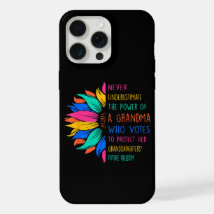 Sunflower Never Underestimate The Power Of Grandma iPhone 15 Pro Max Case