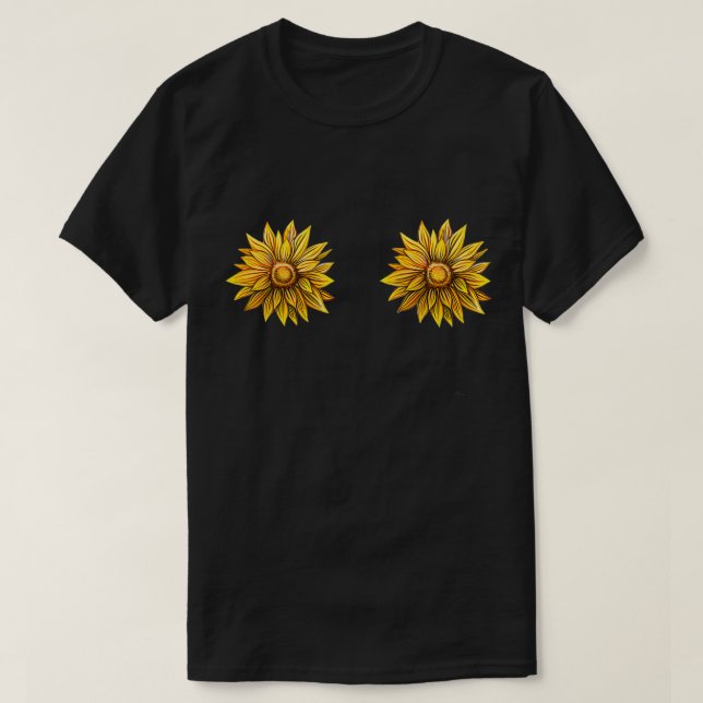 Sunflower Nipples  T-Shirt (Design Front)
