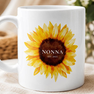 Sunflower Nonna Mug   Grandma Gift