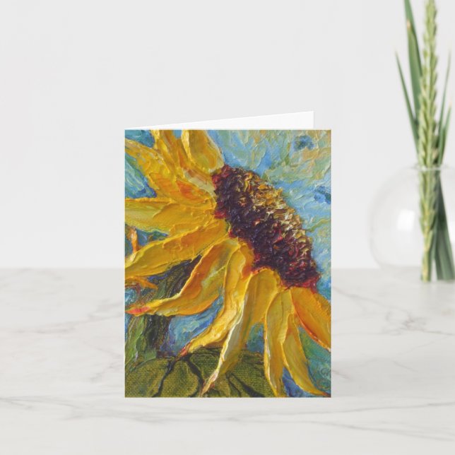 Sunflower Note Card (Front)