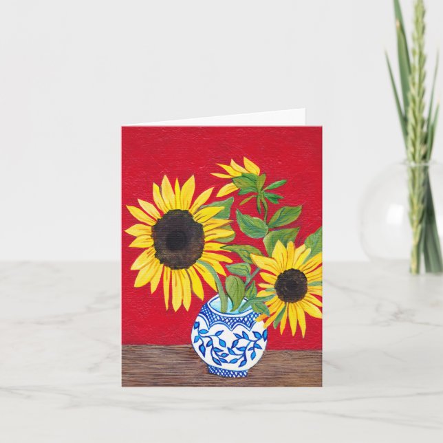Sunflower Note Card (Front)