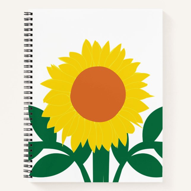 Sunflower  notebook (Front)