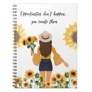 Sunflower Notebook