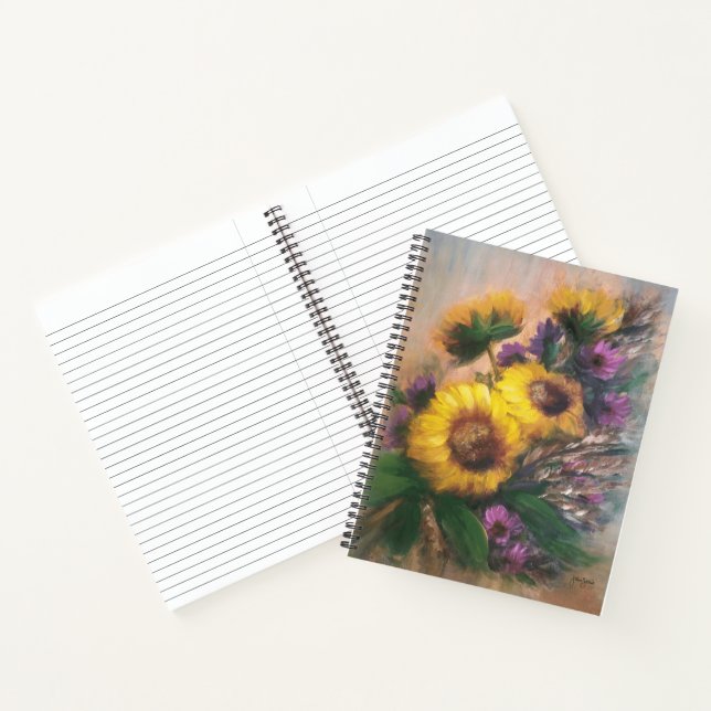 Sunflower Notebook Journal Recipes (Inside)