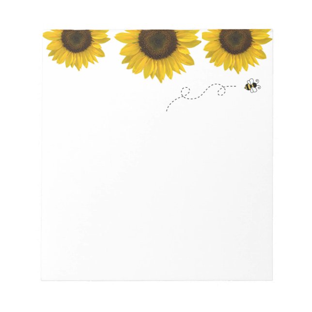 Sunflower Notepad (Front)