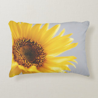 Sunflower on Grey Decorative Cushion