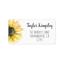 Sunflower on the Side Address Labels
