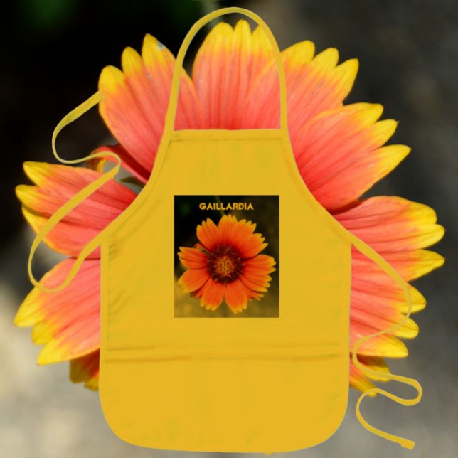 Sunflower Orange and Yellow Gaillardia Bright Kids Apron (Creator Uploaded)