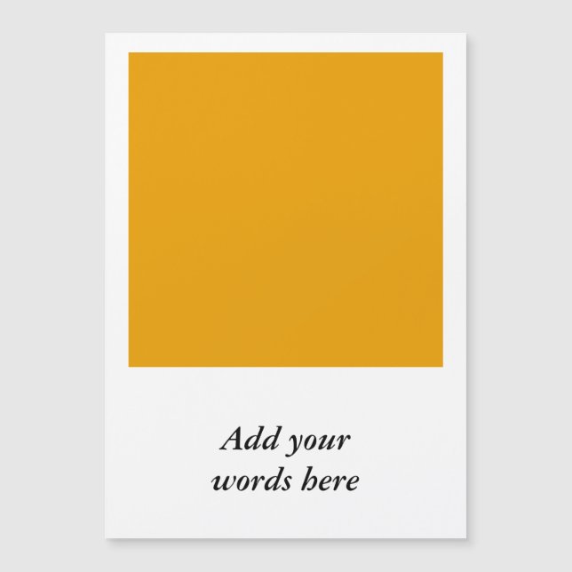 Sunflower Orange Solid Colour (Front)