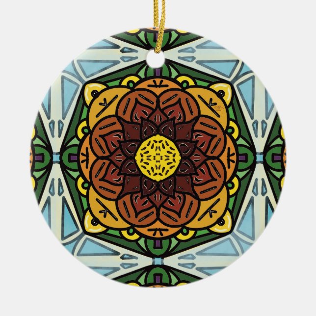 Sunflower ornament (Front)