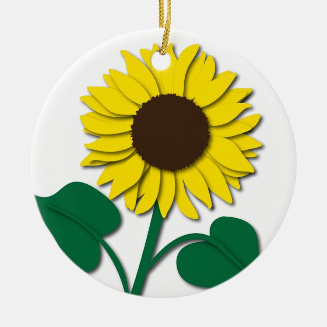 Sunflower Ornament (Front)