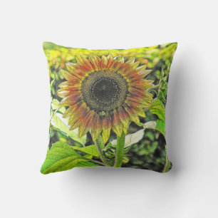 "SUNFLOWER" OUTDOOR THROW PILLOWS