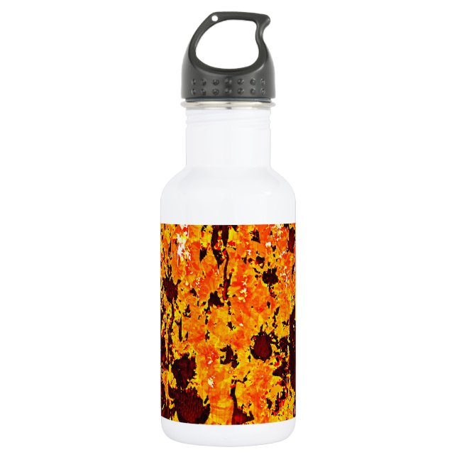 Sunflower Painting - 532 Ml Water Bottle (Front)