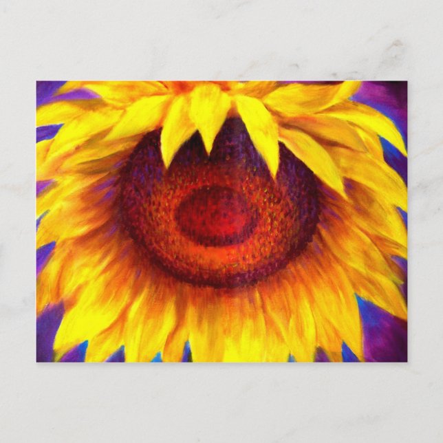 Sunflower Painting Art - Multi Postcard (Front)