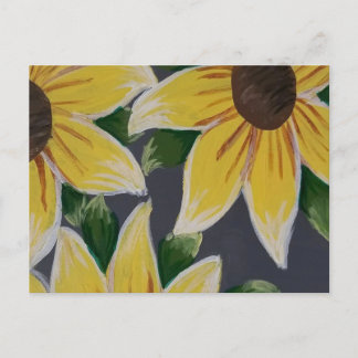 Sunflower Painting - Unique Cute Gift For Family Announcement Postcard