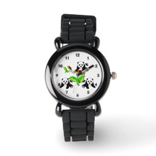 Sunflower Panda Bears Watch