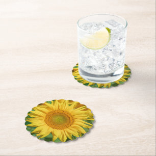 Sunflower Paper Coaster