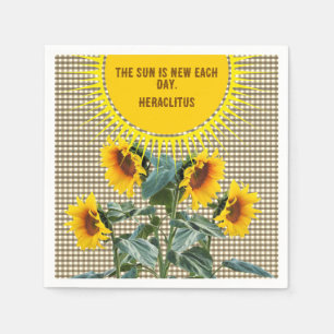 Sunflower Paper Party Napkins