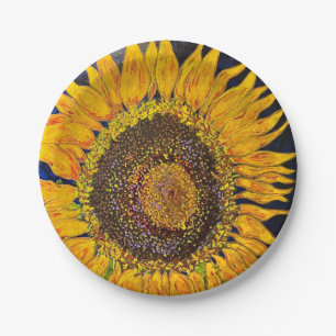Sunflower Paper Plate