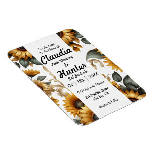 Sunflower Patch Invitation Magnet