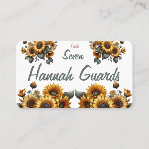 Sunflower Patch Place Card