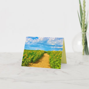 Sunflower Pathway Card