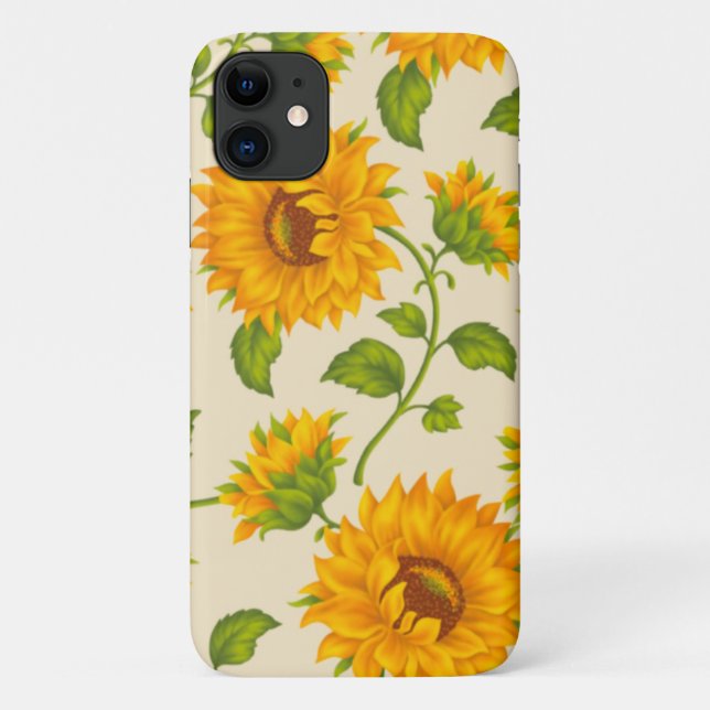 Sunflower Pattern Case-Mate iPhone Case (Back)
