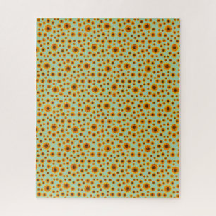 Sunflower Pattern Challenging Hard Difficult Jigsaw Puzzle