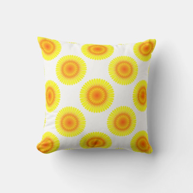 Sunflower Pattern Cushion (Front)