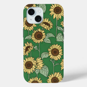Sunflower pattern floral pattern phone case