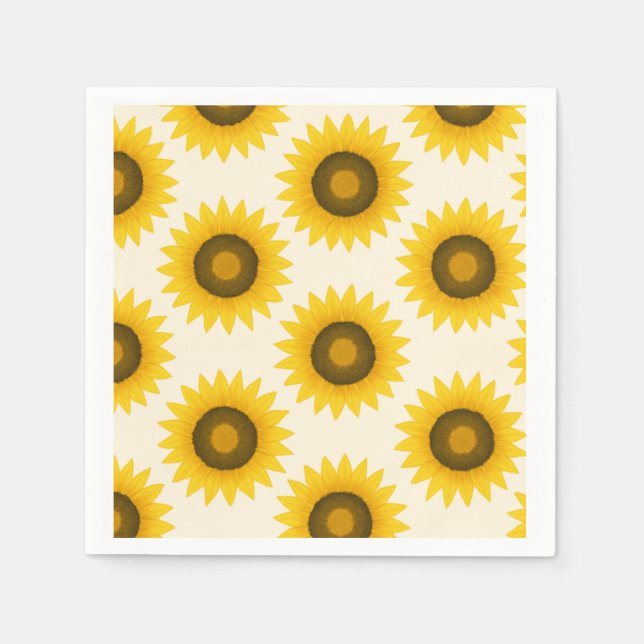 Sunflower Pattern  Napkin (Front)