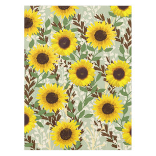 Sunflower Pattern Tablecloth