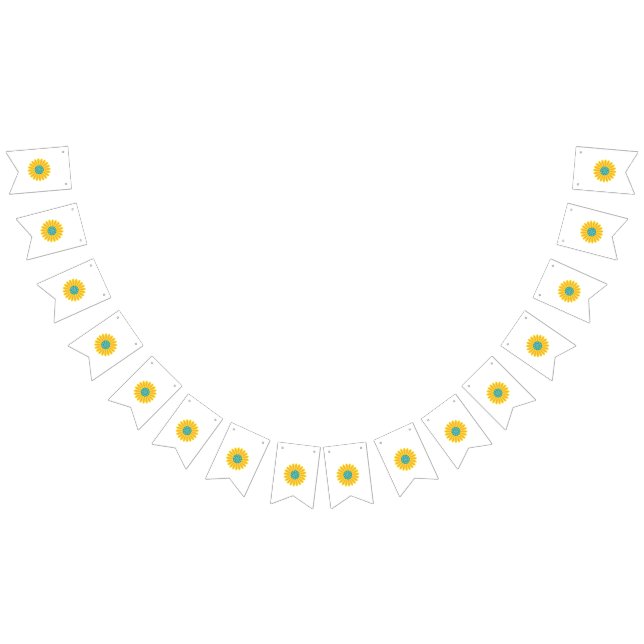 Sunflower Pattern | Vibrant Summer Floral Design Bunting (All)
