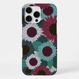 Sunflower Pattern Warm Tones iPhone Case
