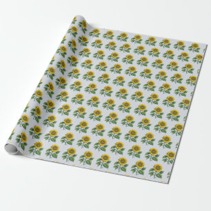 Sunflower Pattern  Wrapping Paper