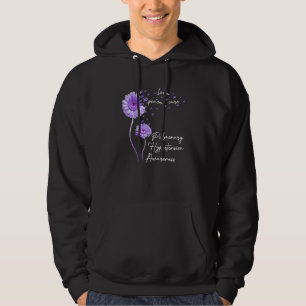 Sunflower Peace Love Cure Ribbon Pulmonary Hyperte Hoodie