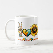 Sunflower Peace Personalised