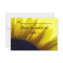 Sunflower Personalised Wedding Engagement Place