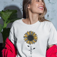 Sunflower Personalized Name Stem