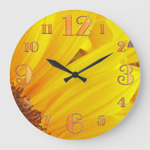 Sunflower Petals Wall Clock