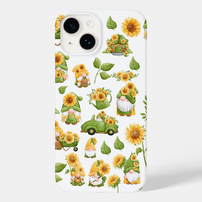 Sunflower Phone Case | Gnome Spring (Back)