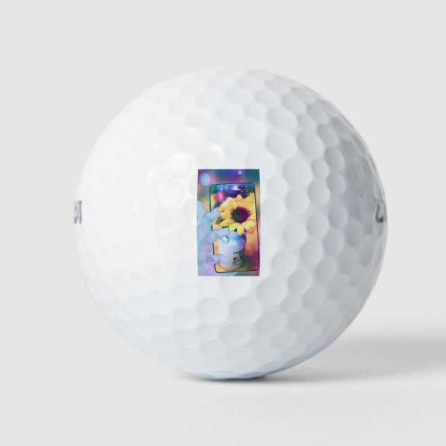 Sunflower Phone Golf Balls (Front)